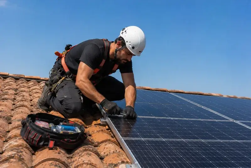 Maintenance et monitoring de panneaux solaires à Rauzan