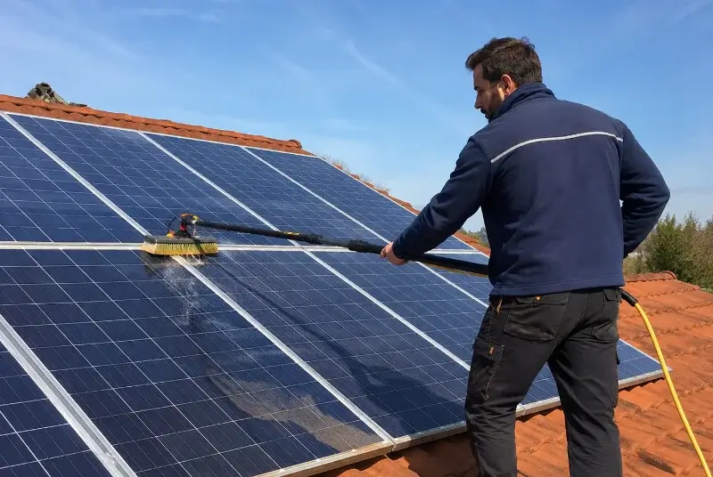 Nettoyage et entretien de panneaux solaires à Rauzan